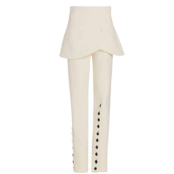 A.W.A.K.E. Mode Basque Crepe Overlay Pants Size 2 (36)